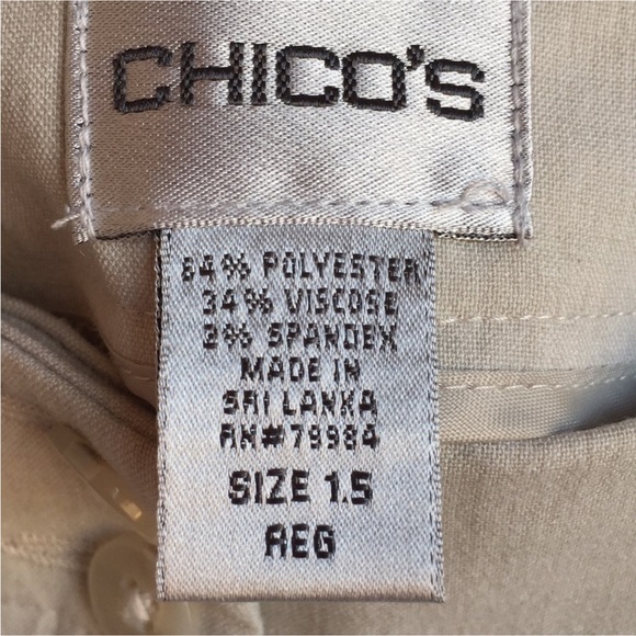 Lot of 2 Chico’s light weight pants - size 1.5 (10). EUC - selling as one lot - Picture 5 of 7